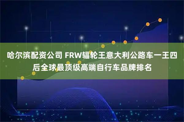 哈尔滨配资公司 FRW辐轮王意大利公路车一王四后全球最顶级高端自行车品牌排名